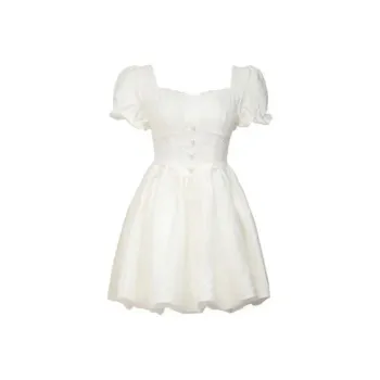 Incolore Short Sleeved Dresses Women's White