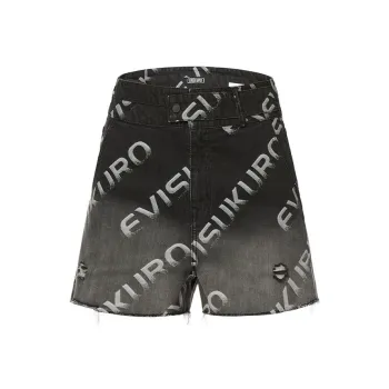 EVISU Denim Shorts Women's Black