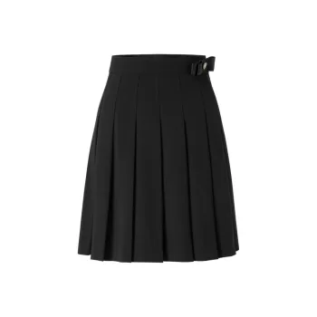 JZ. ANNAKRO Casual Short Skirts Women's Plain Black
