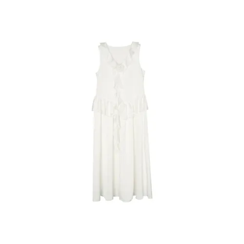 Summer Hooray Sleeveless Dress Women's White