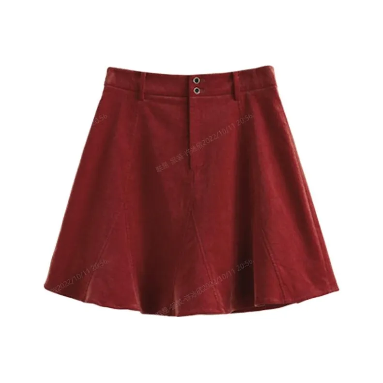 Solitary Cropped Skirt Spring Summer And Autumn-3