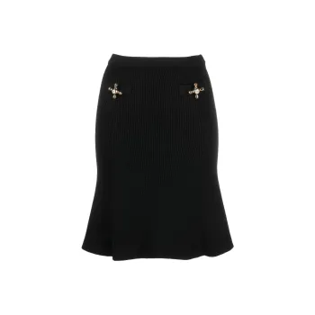 MOSCHINO Casual Long Skirts Women's Black