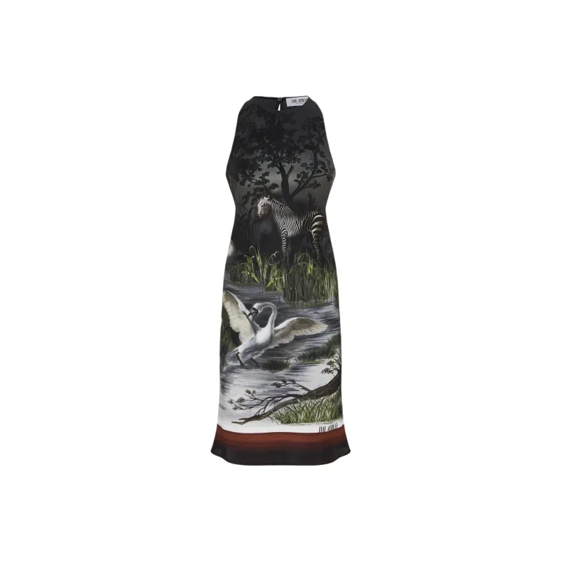 The Attico Smoke Night print Mini Dress-0