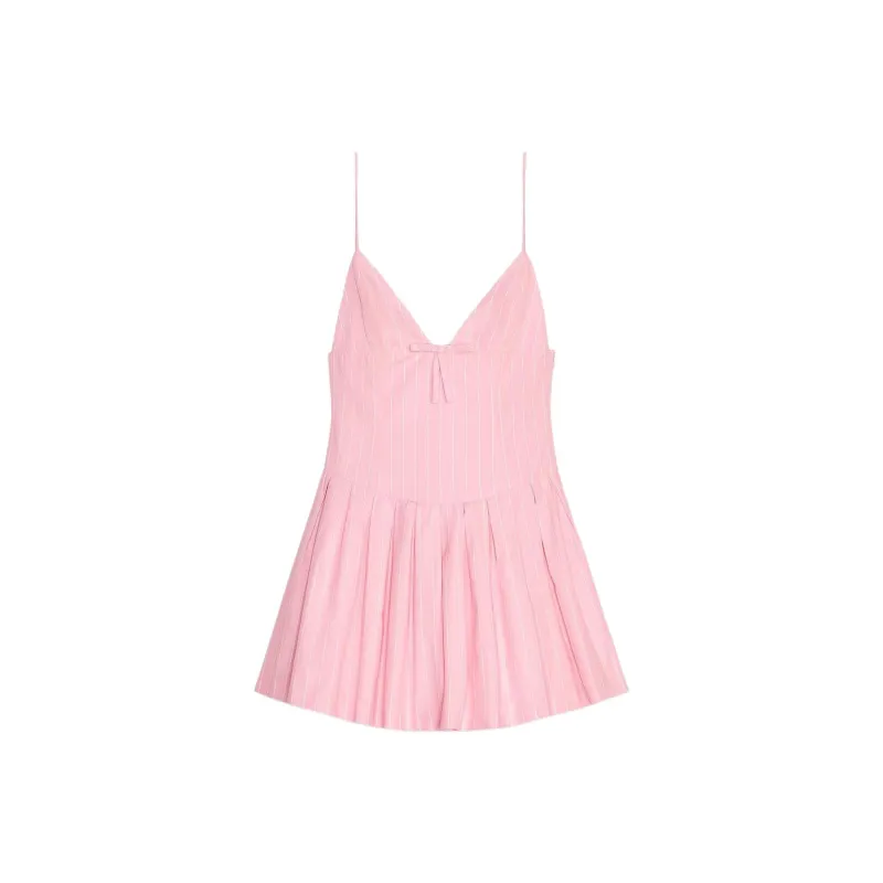 ZARA Slip Dress Women's Pink/White-0