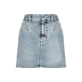 Petar Petrov Denim Short Skirts Women's Blue