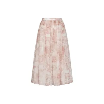 DIOR Casual Long Skirt Women's Pink