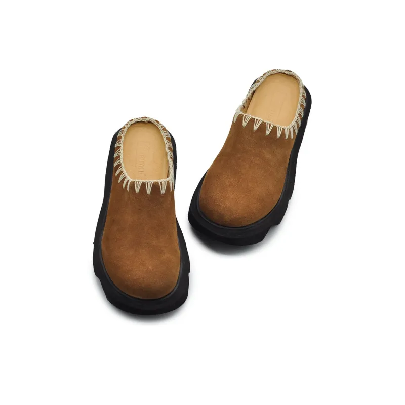ARTMU Quick Dry Closed Toe Slippers Women's Brown-5