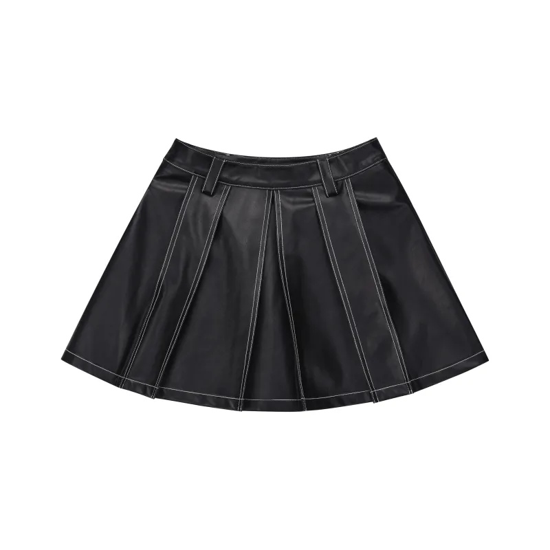 PP Casual Short Skirts Women's Black-0