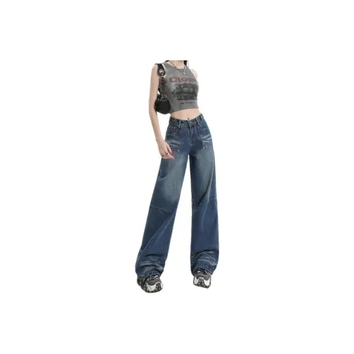 JASONWOOD Jeans Women's Wavy Blue