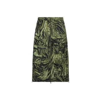 DIESEL O Mirtow Zebra print Midi Skirt