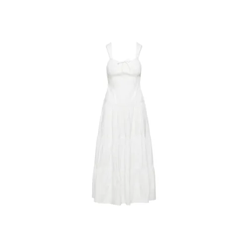 ARITZIA Sunday Best Strudel Poplin Maxi Dress Slip Dresses Women's White/White