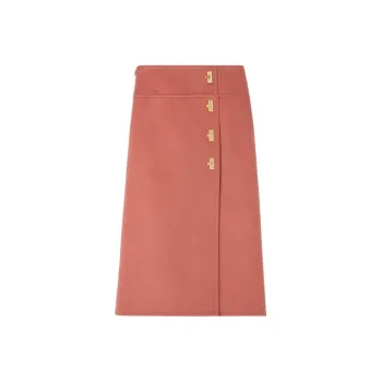 St. John Clasp-fastening Wool-cashmere Skirt