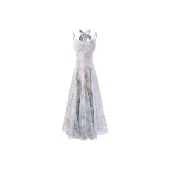 PUREIDOL Slip Dresses Women's Blue[Cardigan+Camisole Dress]