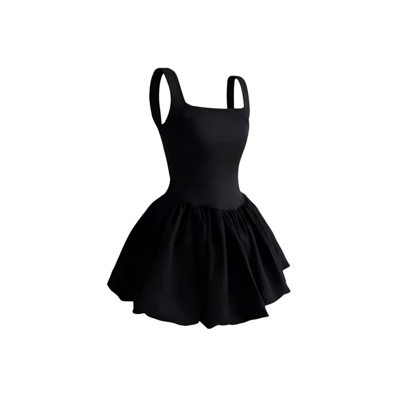 DOSOHEB Slip Dress Women's Black-0
