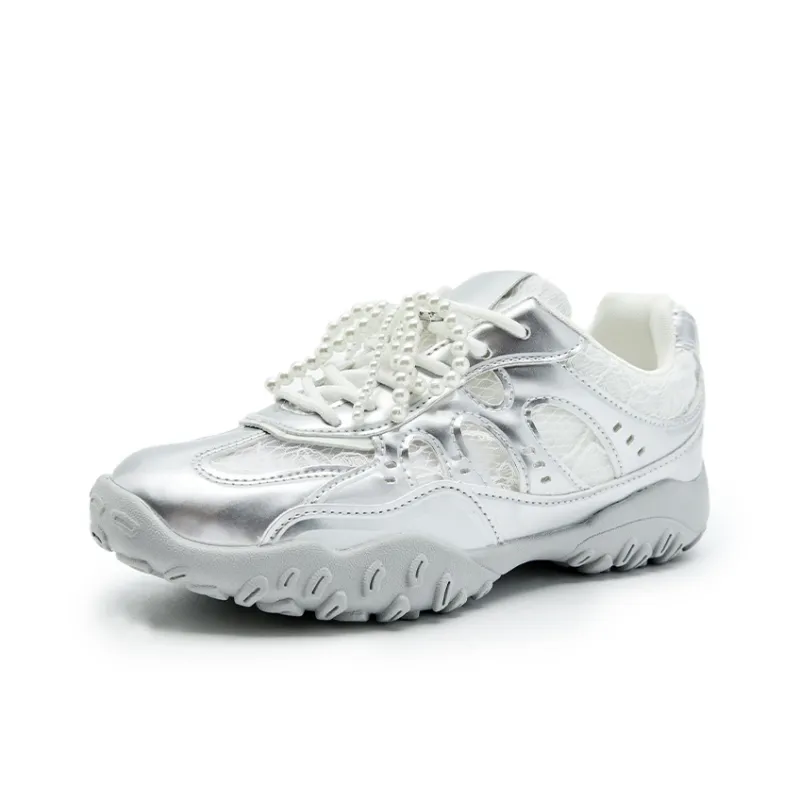 WESTLINK Casual Shoes Women's Low Top Silver-8
