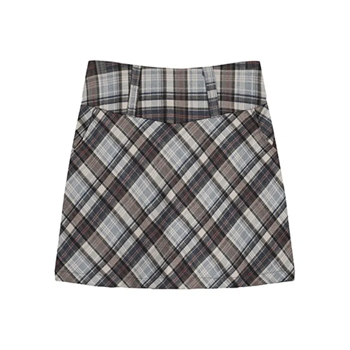 ETSE Casual Short Skirts Women's Brown-0