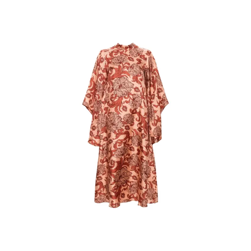La DOUBLEJ. Magnifico Floral print Midi Dress-0