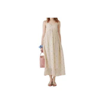 Mu Xiao Xin Slip Dress Women's Image Color