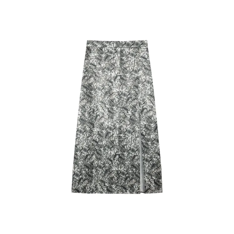 THE SEA LIFE Casual Long Skirt Women's Shimmer Green-0