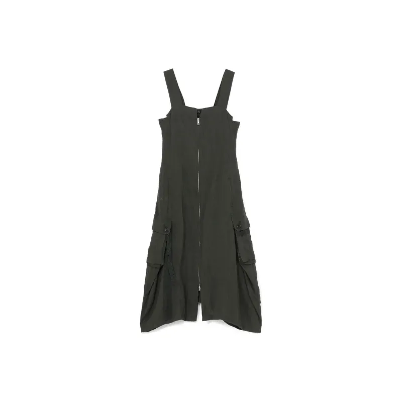 Yohji Yamamoto Slip Dress Women's Khaki-0