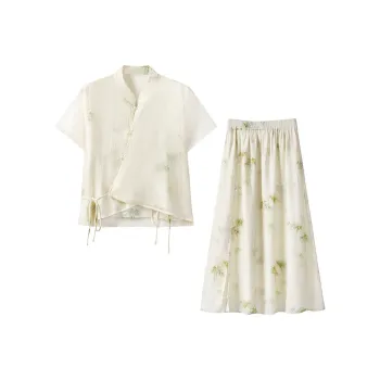 FAIRWHALE Skirt Set Women's Apricot