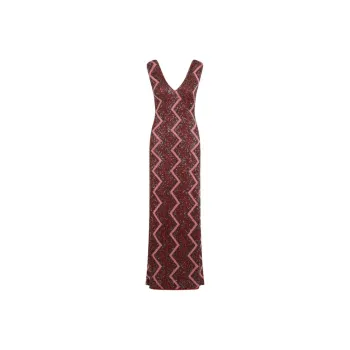 MISSONI Sequin Embellished Zig Zag Maxi Dress