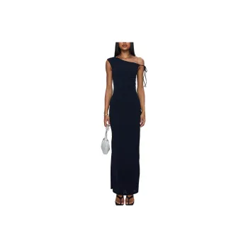 PRINCESS POLLY PAISLEE ASYMMETRICAL MAXI DRESS Sleeveless Dress Women's NAVY/Marine Blue