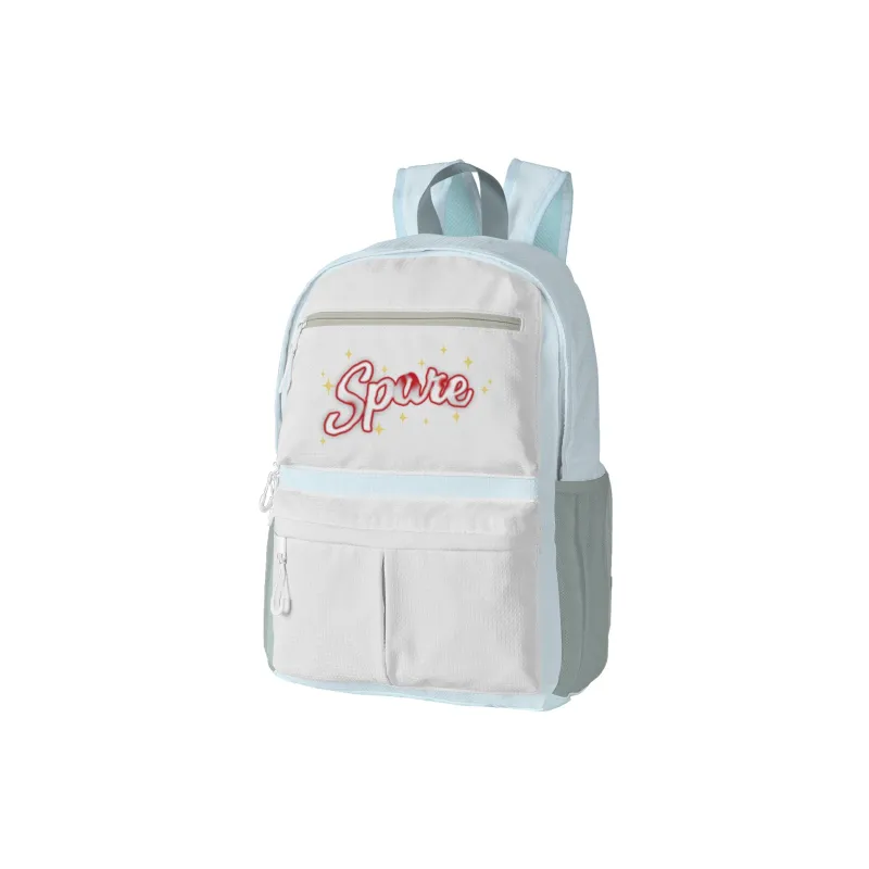 FINITE LOOP Polyester Backpack Unisex Pearl White-12