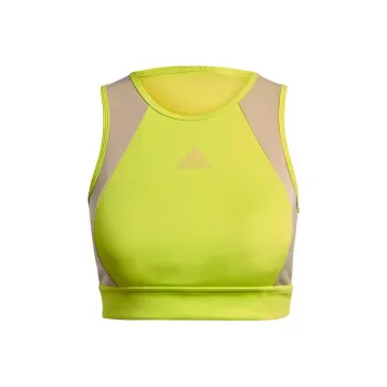 Adidas Sleeveless Sports Shirts Women's Neon Yellow