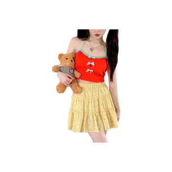 ZAZN Casual Skirt Women's Yellow