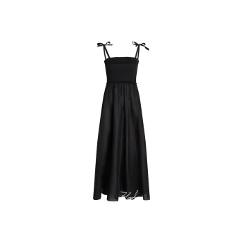 KARL LAGERFELD / Karl Lagerfeld Jeans Dna Signature Beach Maxi Dress