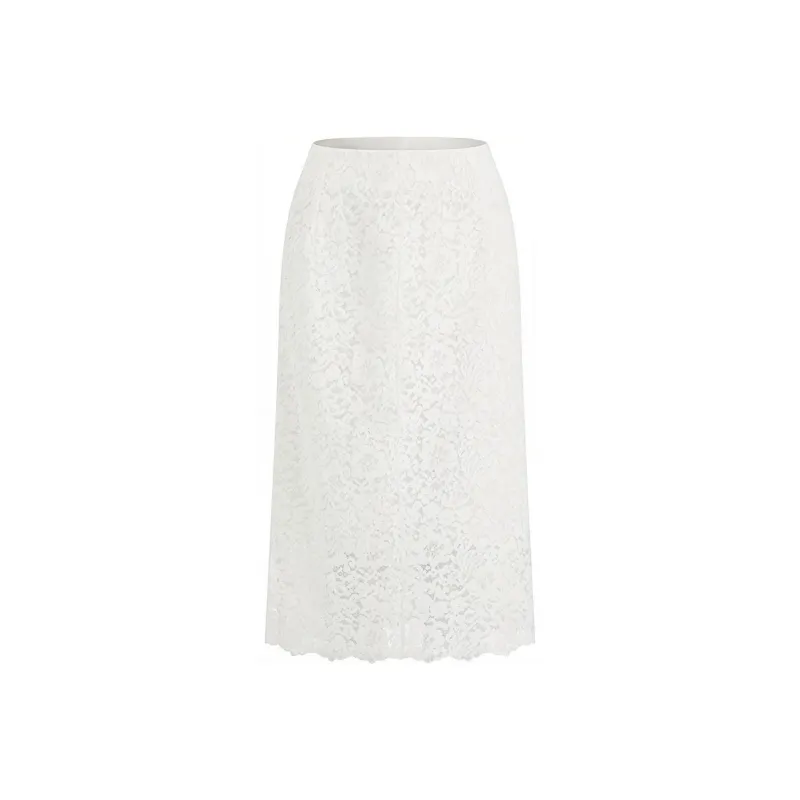 RARE Casual Long Skirts Women's White-0