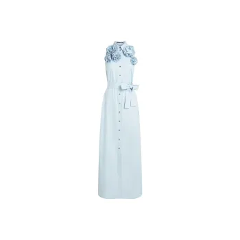 KARL LAGERFELD / Karl Lagerfeld Jeans Floral Appliqué Maxi Dress