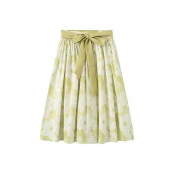 Cubic Out Of The Peach Series Casual Long Skirts Women's