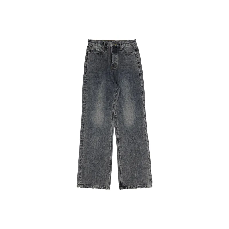 FAIRFAFO Jeans Women's Blue Gray-0