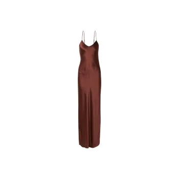 NILI LOTAN Slip Dresses Women's Burgundy Red