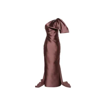 Solace London Priya Oversized-bow Maxi Dress