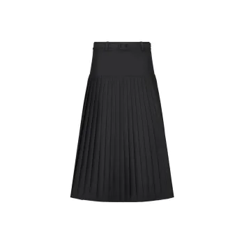 DIOR SS24 Casual Long Skirt Women's Black