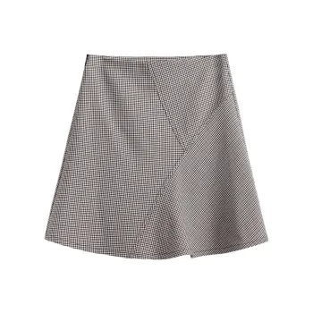 Olrain SS22 Cropped Skirt Black White