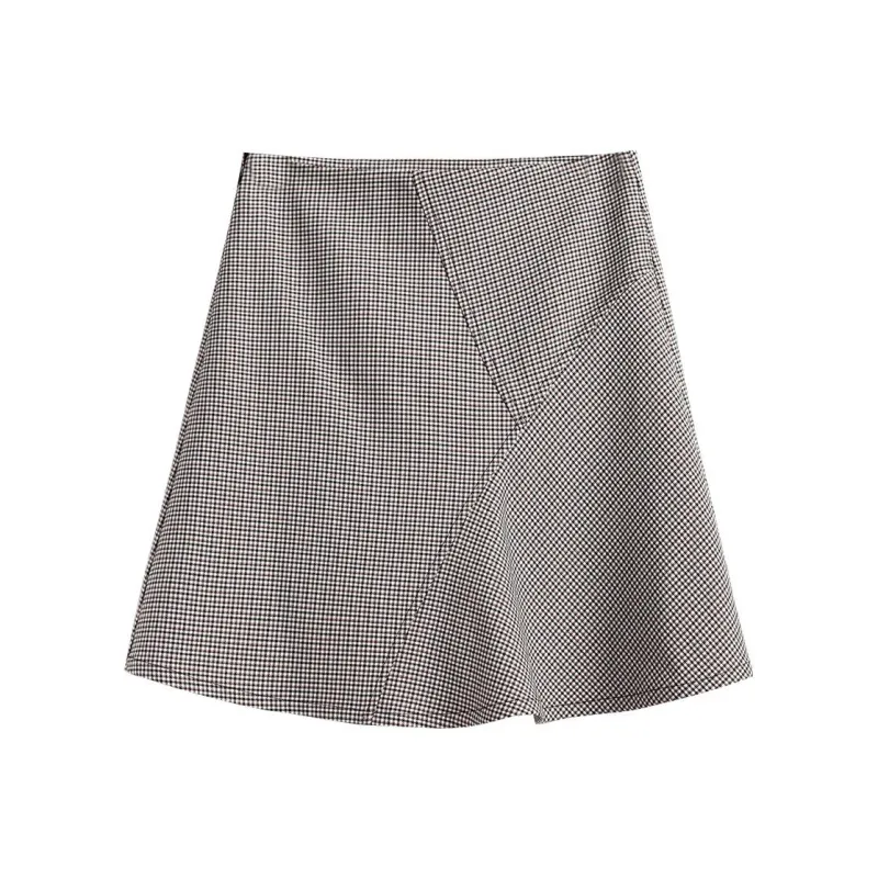 Olrain SS22 Cropped Skirt Black White-0