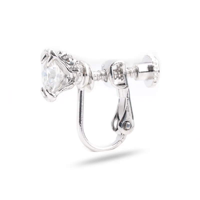 WIC Moissanite Clip On Earrings Unisex-0