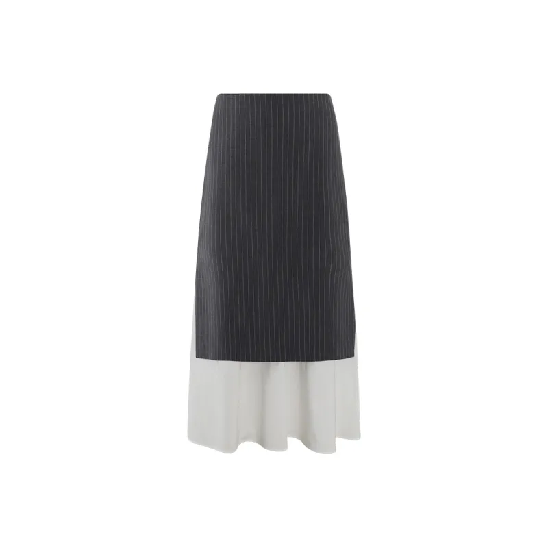 THE SEA LIFE Casual Long Skirt Women's Premium Gray-0