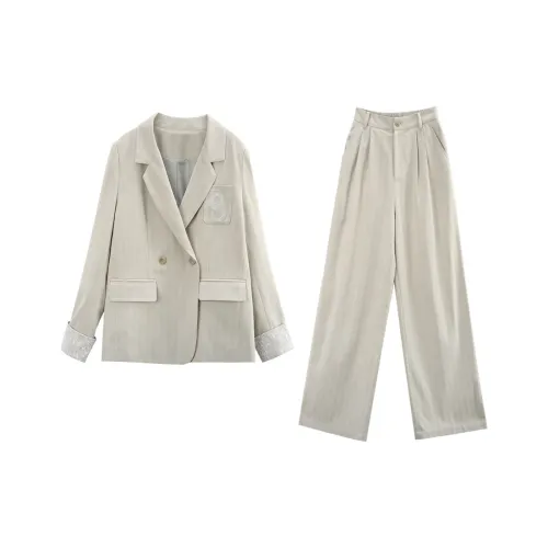 A Paradise For Awakening Casual Suit Women's Pea Green