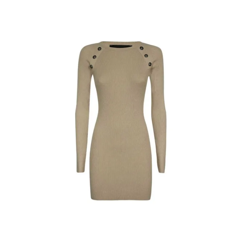 JOHN RICHMOND Long Sleeved Dresses Women's Beige-0