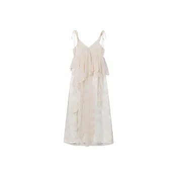 TENNE GIRL Slip Dresses Women's Cream Apricot