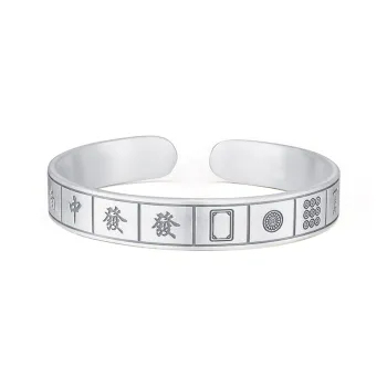 CHINA GOLD 999 Fine Silver Bangles Women's