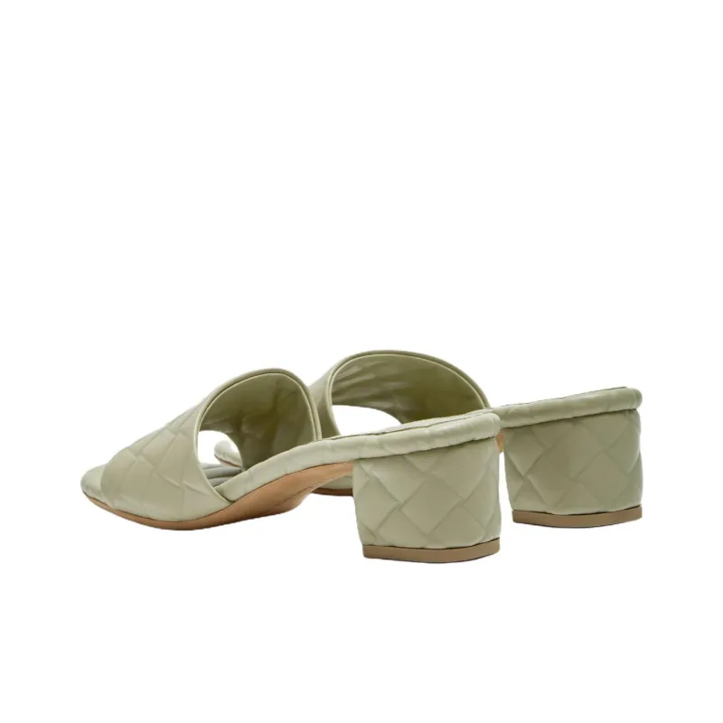 Bottega Veneta Amy Slide Slippers 4.5cm Women's Light Green-3