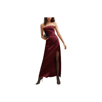 REFORMATION Barrow Silk Dress Sleeveless Dress Women's Base Candy Red