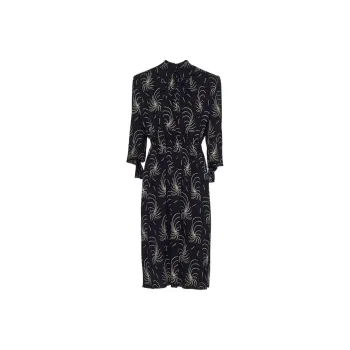 PRADA Graphic print Crepe Shirtdress