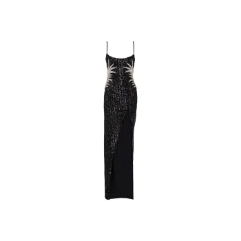 BALMAIN Slip Dress Women's Black